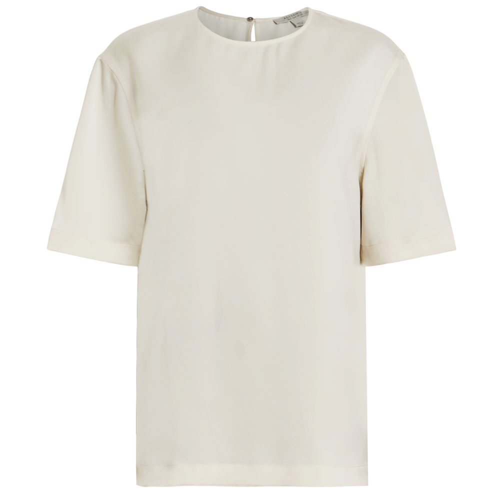 AllSaints Amelie Satin Relaxed Fit T-Shirt